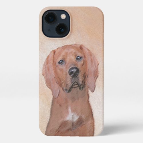 Redbone Coonhound Painting _ Cute Original Dog Art iPhone 13 Case