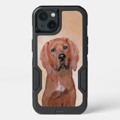 Redbone Coonhound Painting _ Cute Original Dog Art iPhone 13 Case