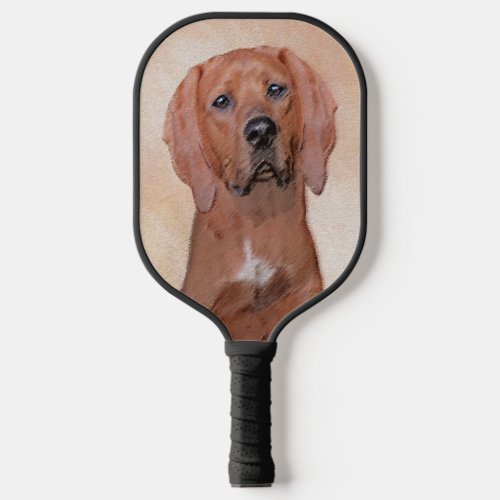 Redbone Coonhound Painting _ Cute Original Dog Art Pickleball Paddle