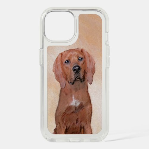 Redbone Coonhound Painting _ Cute Original Dog Art iPhone 15 Case