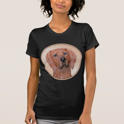 Redbone Coonhound Painting _ Cute Original Dog Art T_Shirt