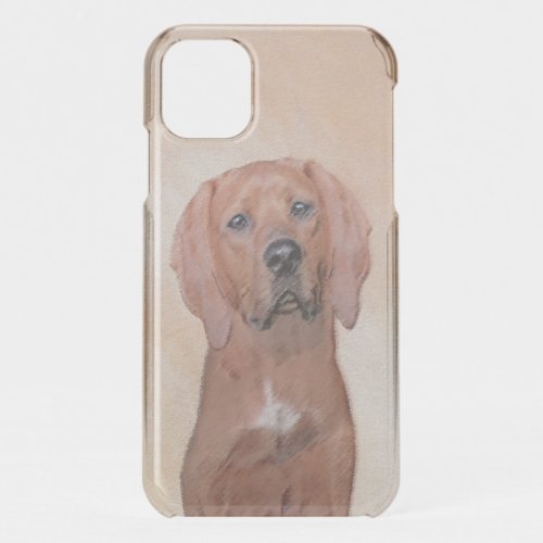 Redbone Coonhound Painting _ Cute Original Dog Art iPhone 11 Case