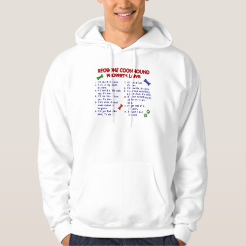 REDBONE COONHOUND Property Laws 2 Hoodie