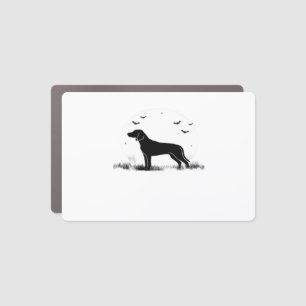 Redbone Dog � Halloween Moon Silhouette Oversized Car Magnet