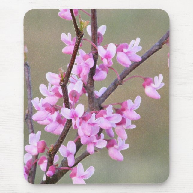 Redbud Bloom Mouse Pad (Front)