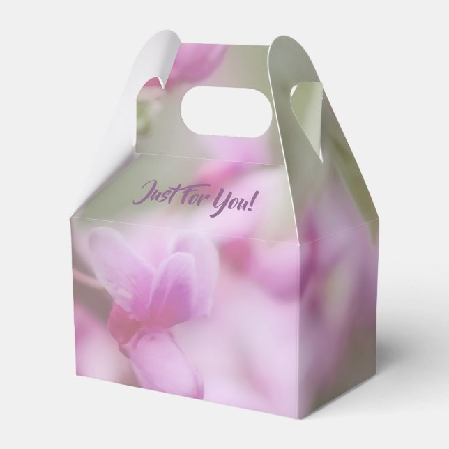 Redbud Blossoms Favor Boxes (Front Side)