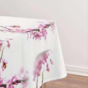 Redbud & honeybee in Springtime Tablecloth