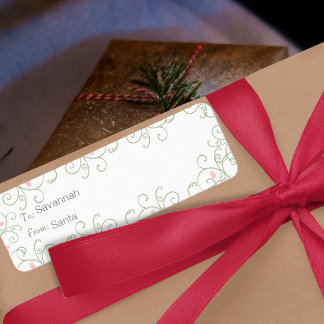 Redbud Swirl Christmas Gifts Tags