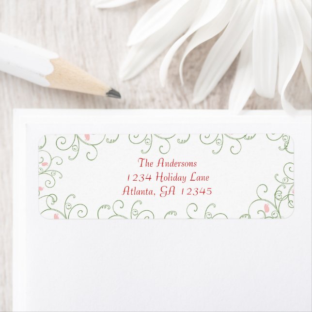 Redbud Swirl Christmas Gifts Tags (Insitu)