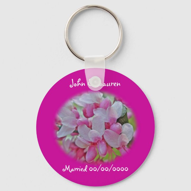Redbud Tree Blossoms Items Keychain (Front)