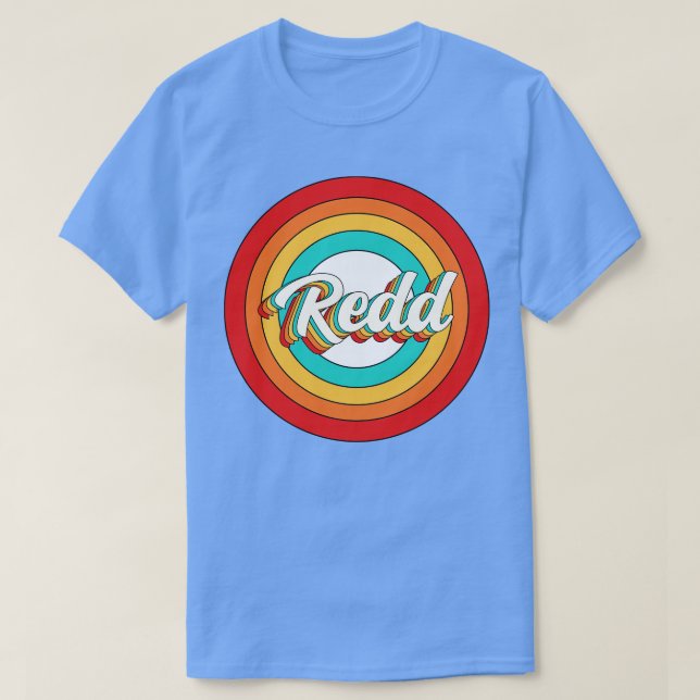 Redd Name Shirt Vintage Redd Circle (Design Front)