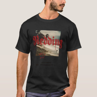 Redding California Ca Tattoo Beach Surf T-Shirt