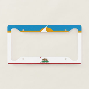 Redding (California) city flag License Plate Frame