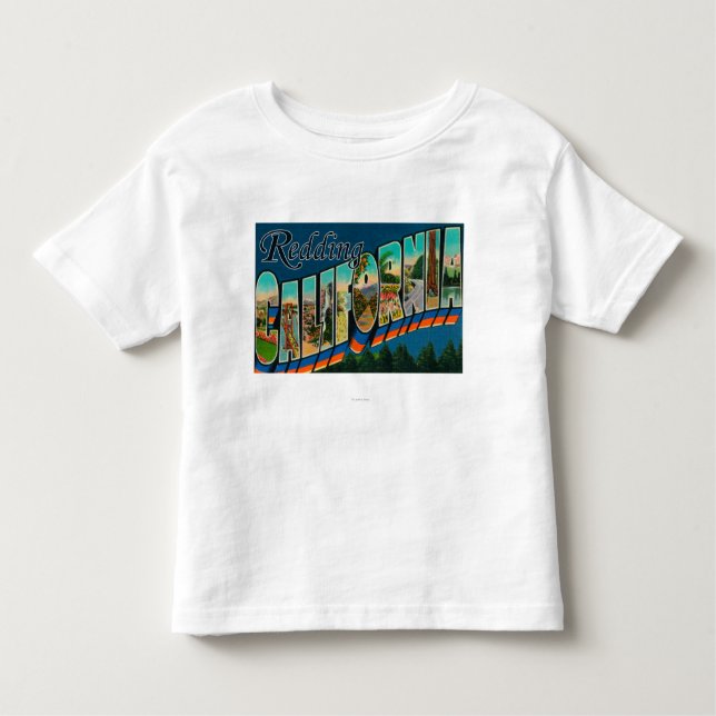Redding, California - Large Letter Scenes Toddler T-shirt (Front)