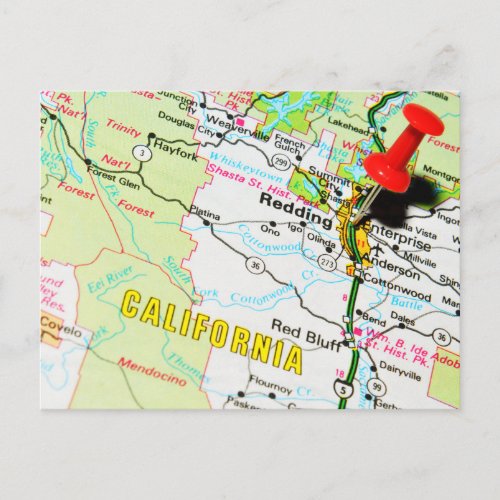 Redding California Postcard
