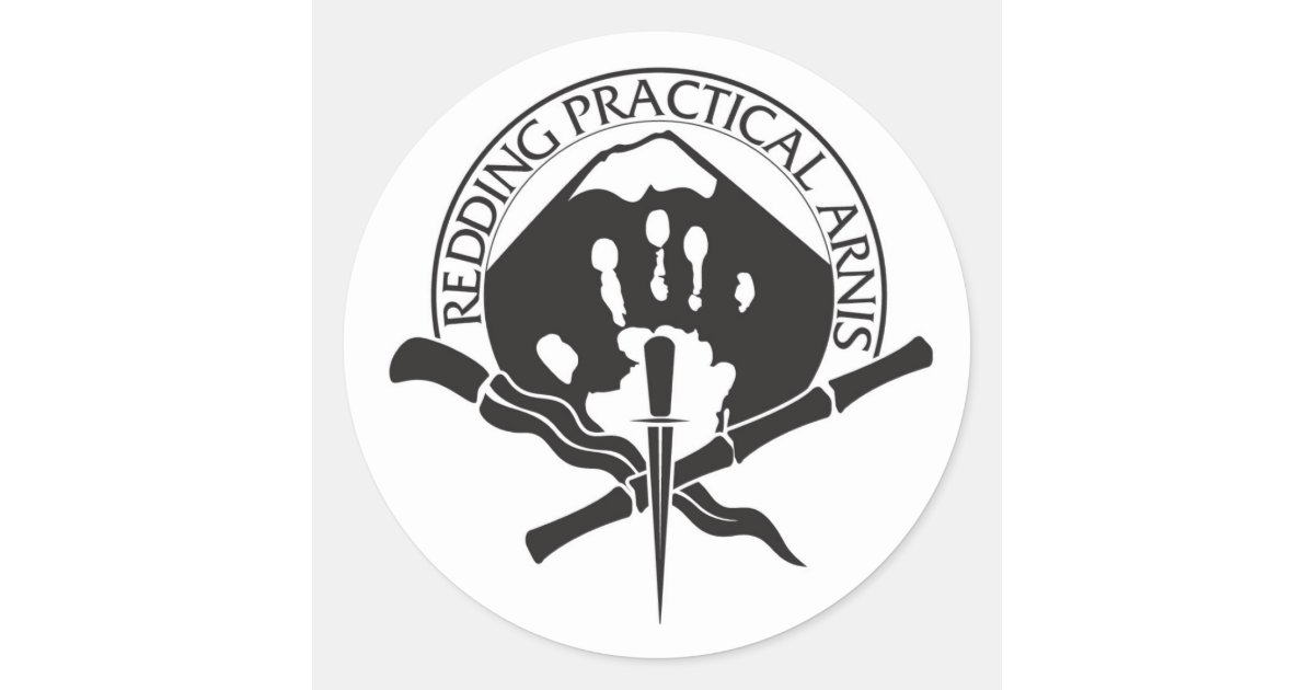 Redding Practical Arnis LOGO Classic Round Sticker | Zazzle