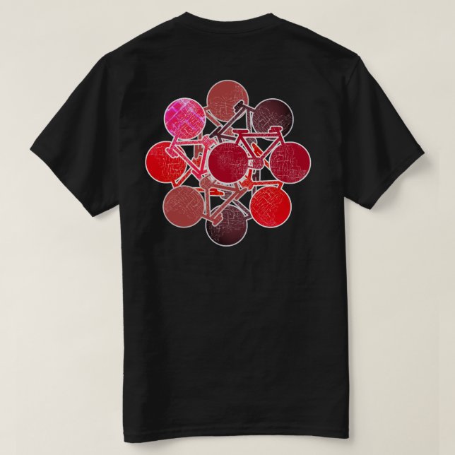 reddish bikes . cycling / biking cool T-Shirt (Design Back)