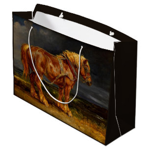 Reddish Brown Horse (by James Ward) Large Gift Bag
