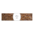 Reddish brown pine straw needles photo