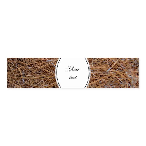 Reddish brown pine straw needles photo napkin bands