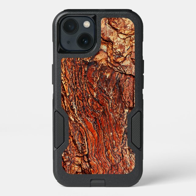 Reddish Brown Rock Texture Otterbox iPhone Case (Back)
