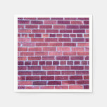 [ Thumbnail: Reddish-Brownish Brick Wall Napkins ]