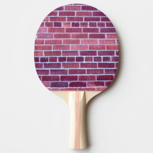 Reddish_Brownish Brick Wall Ping Pong Paddle