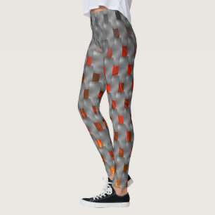Reddish image up gray plates, rectangular shapes leggings