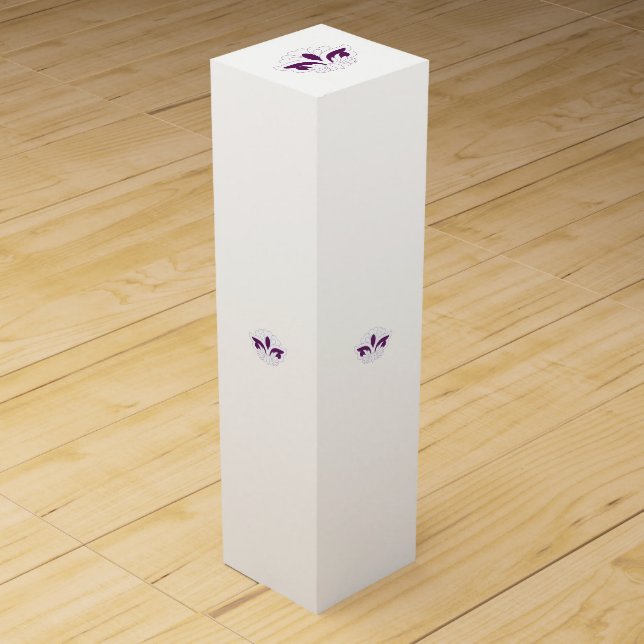 Reddish Magenta decorative Wine Box (Front)