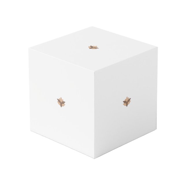 Reddish Orange, Orange language Cube (Front Angled)