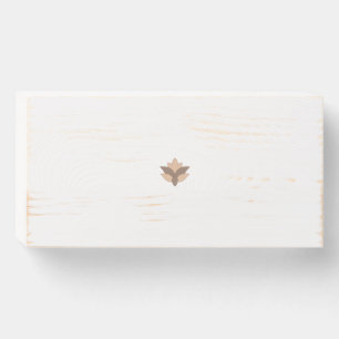 Reddish Orange, Orange language Wooden Box Sign