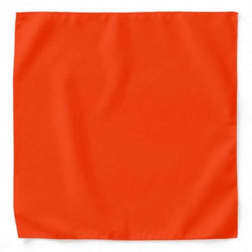 Reddish Orange Solid Color Bandana