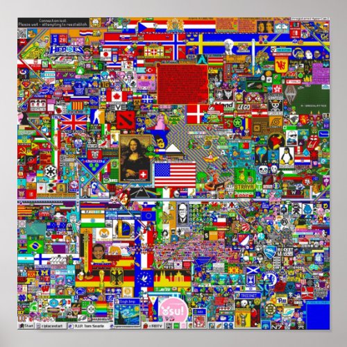 Reddit rPlace 12K Without Void Poster