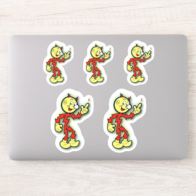 Reddy Kilowatt 5 up Sticker (Computer)
