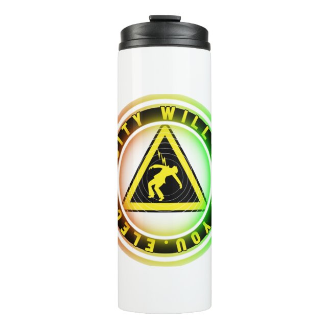 reddy kilowatt electricity will kill you  thermal tumbler (Front)