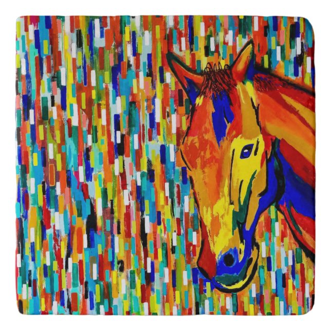 Reddy to Run Marble Trivet (Front)