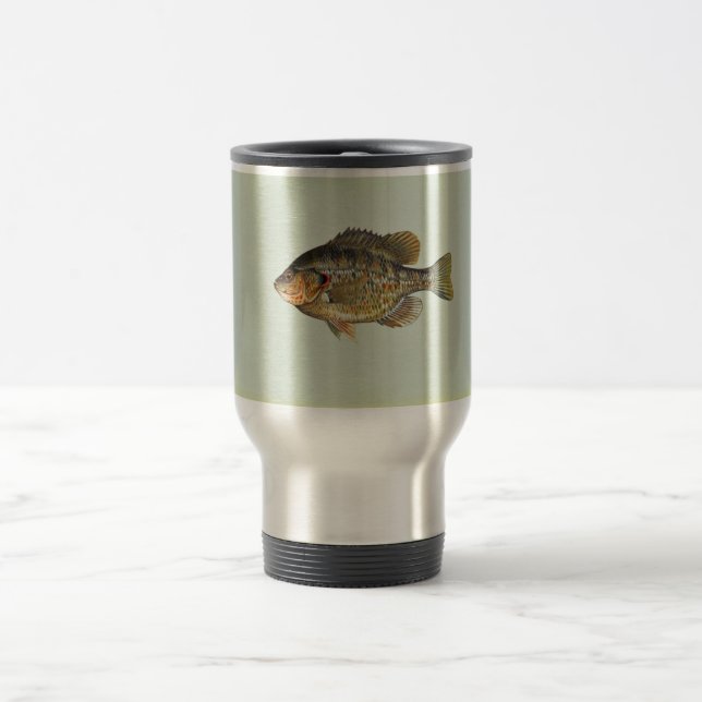Redear sunfish travel mug (Center)