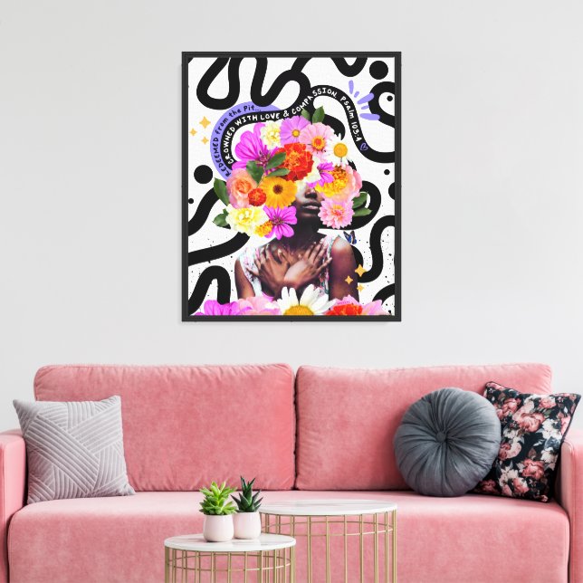 Redeemed and Crowned Digital Collage Christian Art Canvas Print (Insitu(LivingRoom))