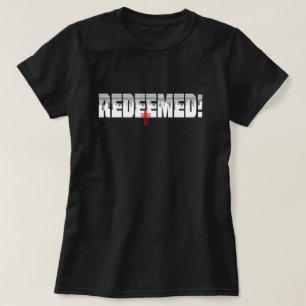 Redeemed Black Color Christian T-Shirt