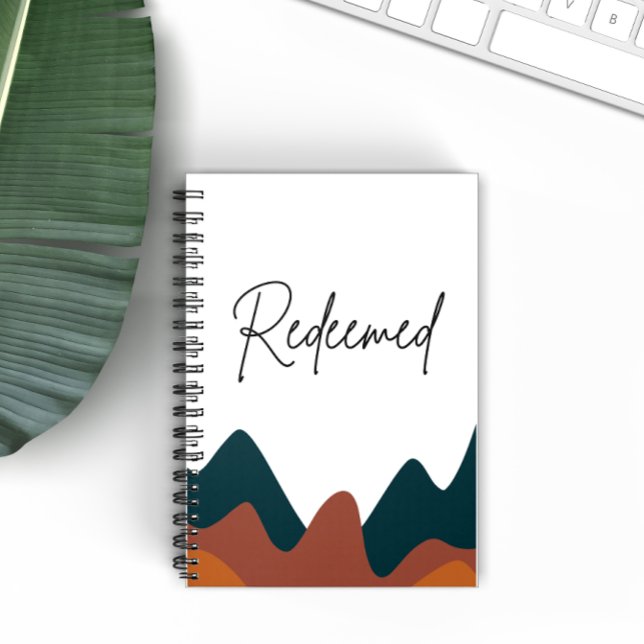 Redeemed Burnt Orange Mountain Christian Faith Notebook (Creator Uploaded)