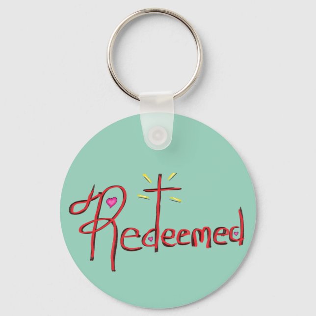 Redeemed Christian Cross Heart  Keychain (Front)