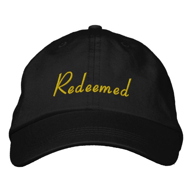 Redeemed Embroidered Baseball Cap (Front)