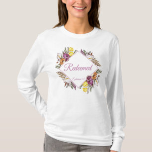 Redeemed – Ephesians 1:7 Christian Women's Faith T-Shirt