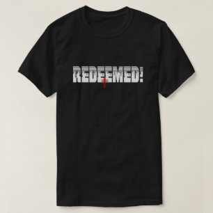 REDEEMED MEN'S CHRISTIAN T-SHIRTS