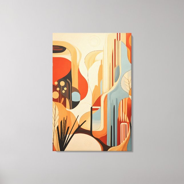 Redefining Modern Art Through Abstraction Canvas Print (Front)
