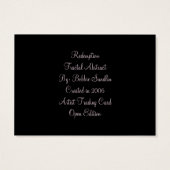 Redemption Abstract - ACEO ATC (Back)