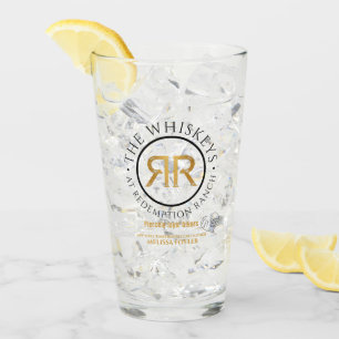 Redemption Ranch Whiskeys Logo Glass