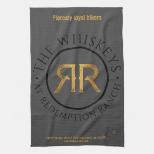 Redemption Ranch Whiskeys Logo kitchen towel