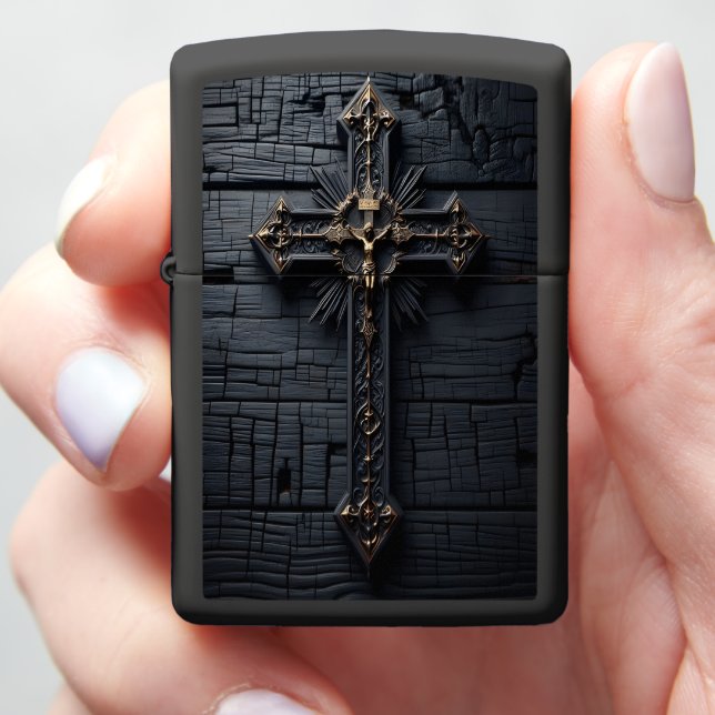 Redemption's Flame Zippo Lighter (In Hand)
