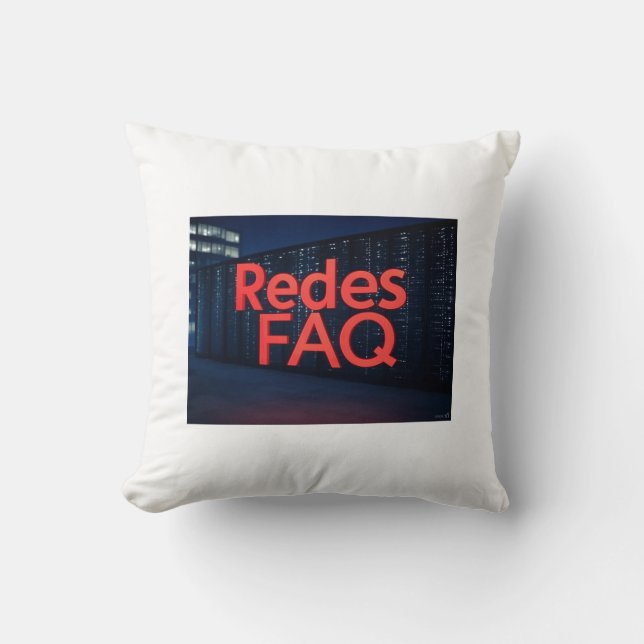 Redes FAQ Throw Pillow (Front)